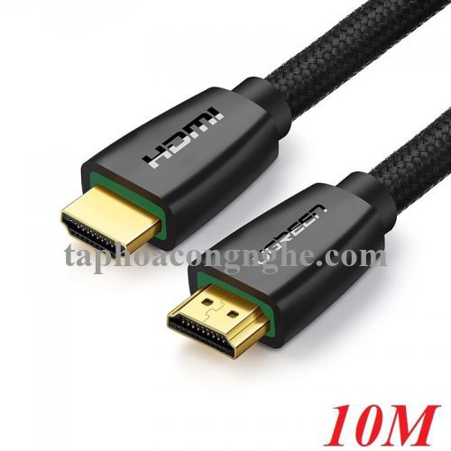 Ugreen 40414 10M màu Đen Cáp tín hiệu HDMI chuẩn 2.0 hỗ trợ phân giải 4K HD118 30040414